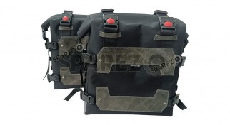 Fit For Royal Enfield New Himalayan 450 Canvas Black Pannier Bags